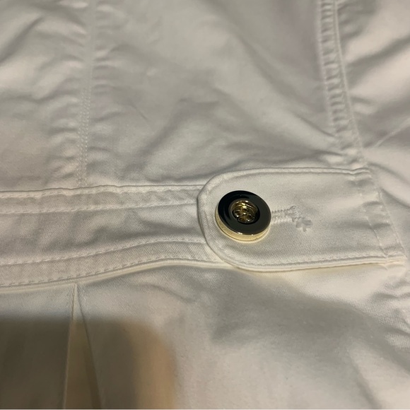 Charter Club Petite. White Jacket with Gold Button Detail. Size Petite Small. - Picture 8 of 14